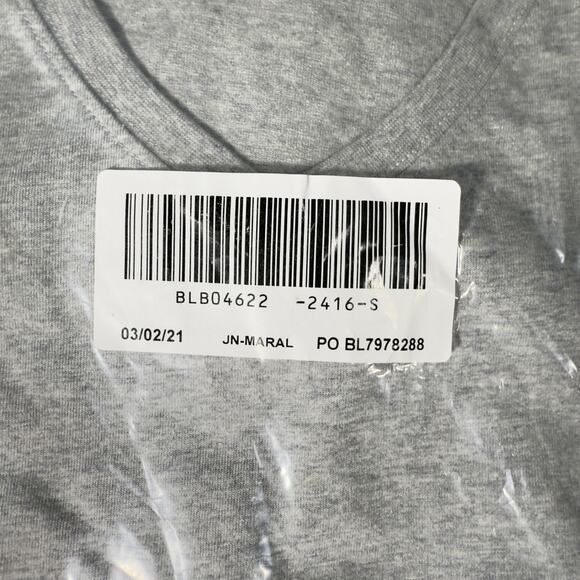 John Blair 1910 VNeck TShirt Men S Grey New Short Sleeve Classic Wardrobe Staple - Picture 4 of 6